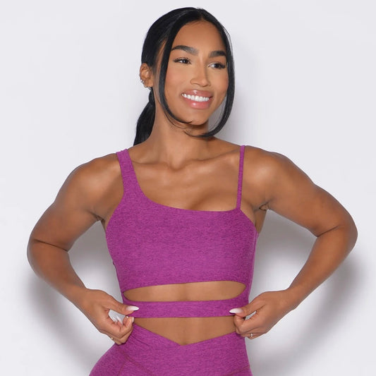 Asymmetrical Bra Electric Berry