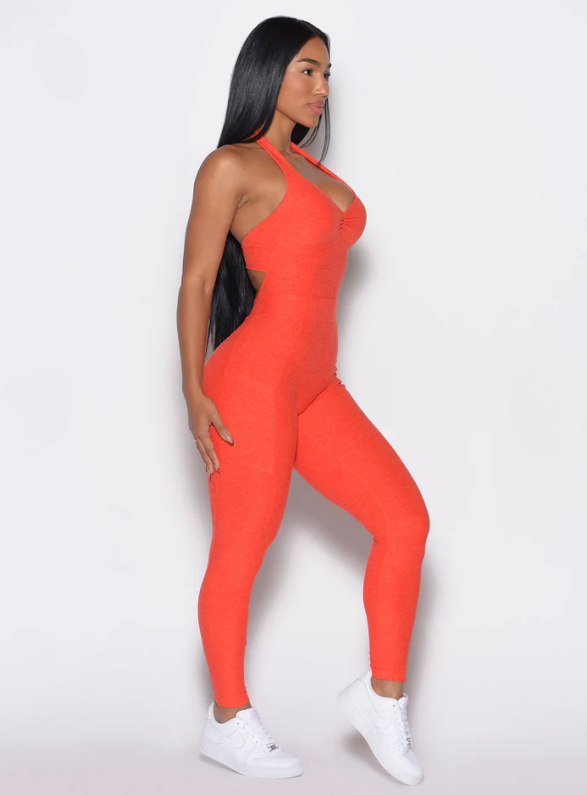 Seamless Sculpt Bodysuit Red