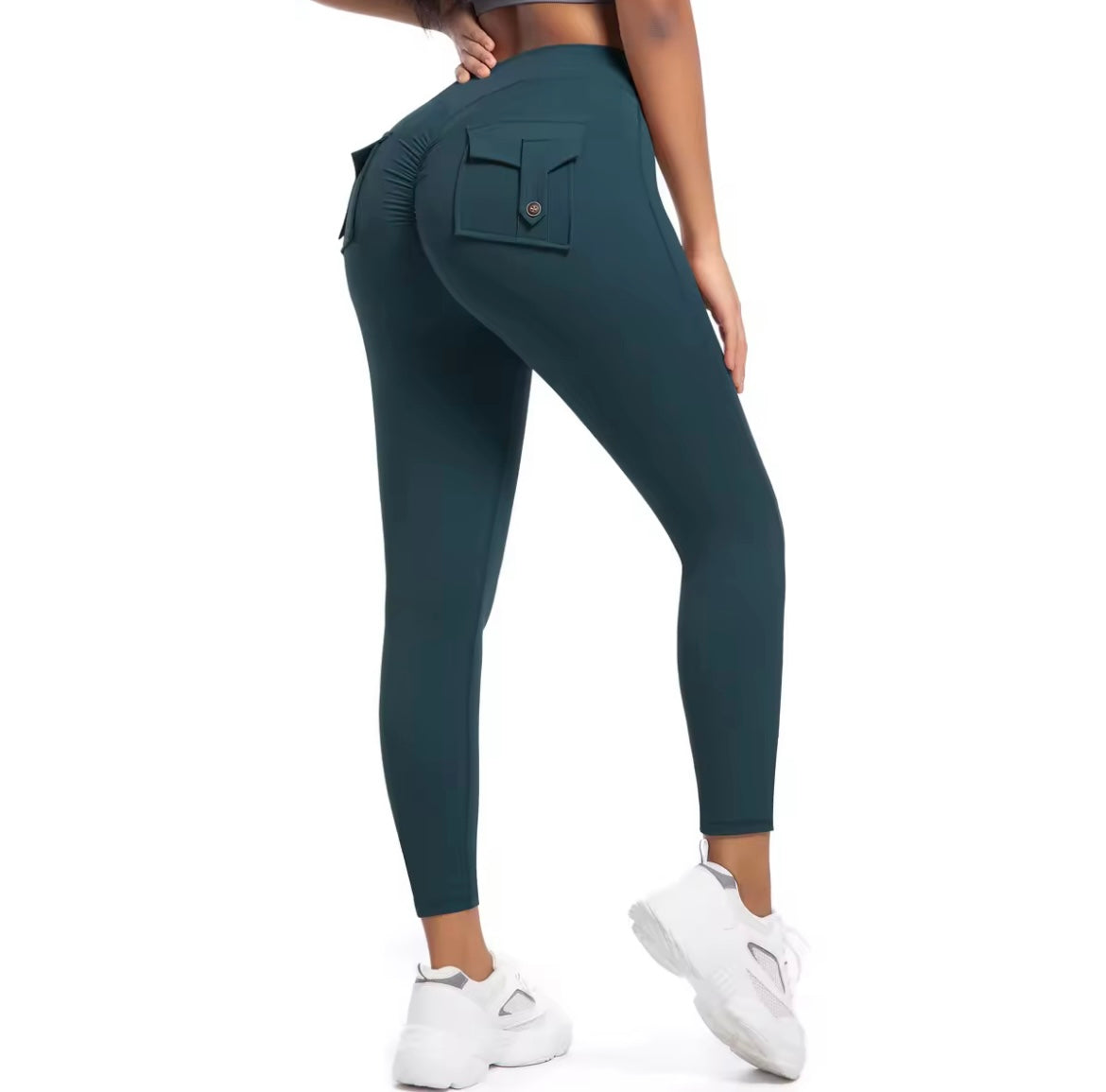 Cargo Pocket Leggings Green