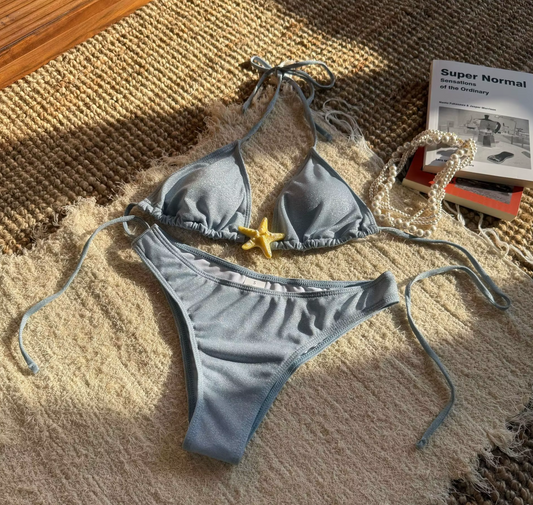 Starfish Bikini Set Light Blue