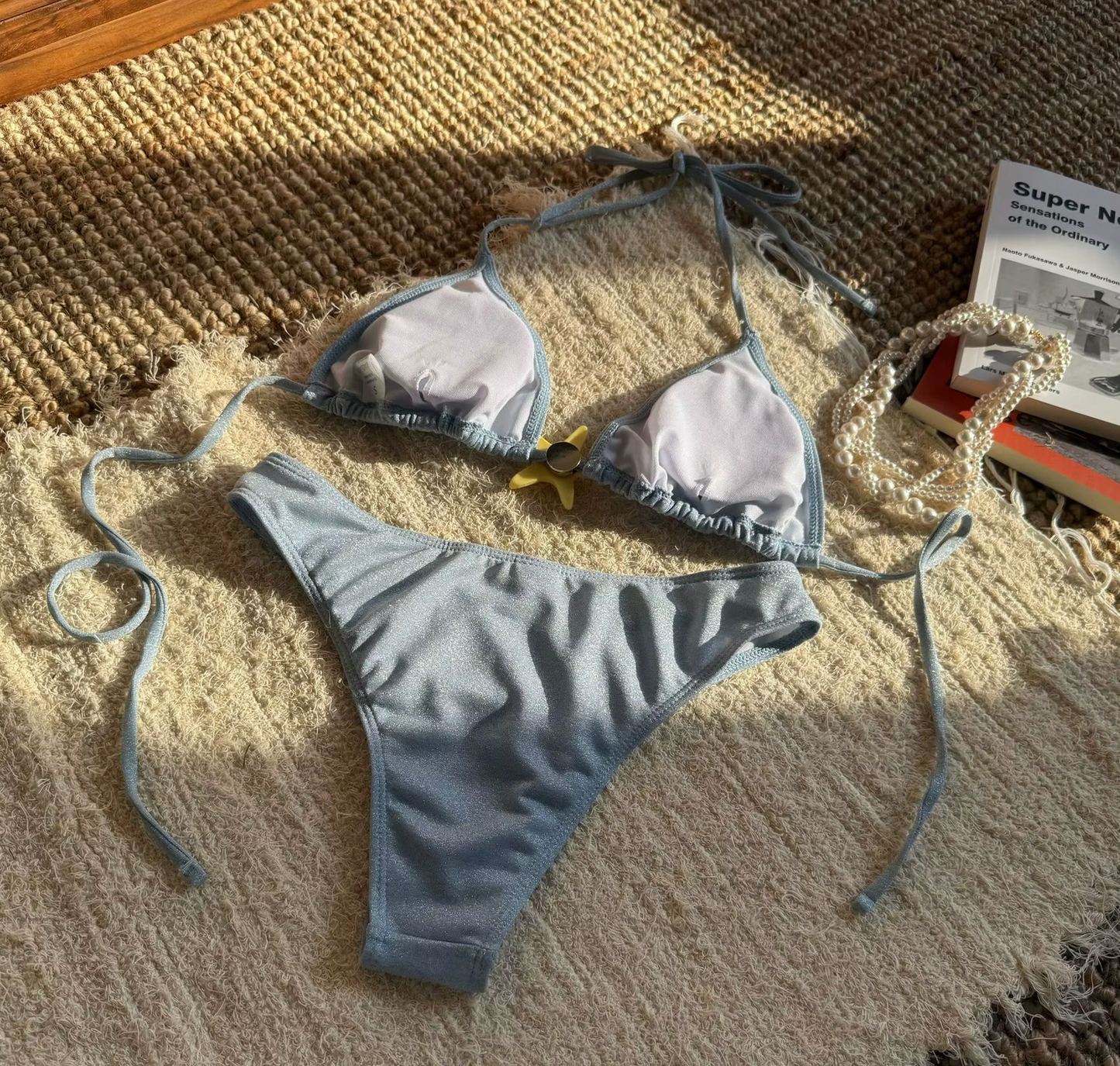 Starfish Bikini Set Light Blue