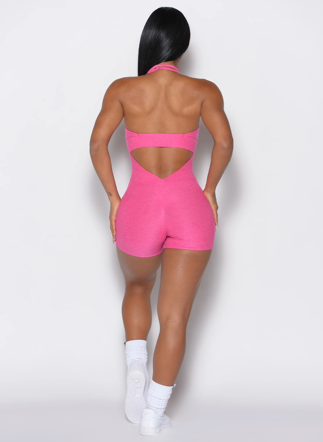 Seamless Sculpt Bodysuit Shorts Pink