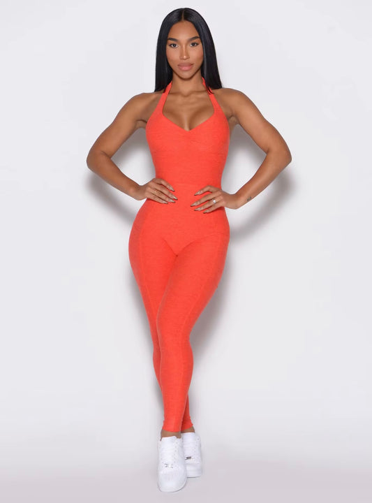 Seamless Sculpt Bodysuit Red