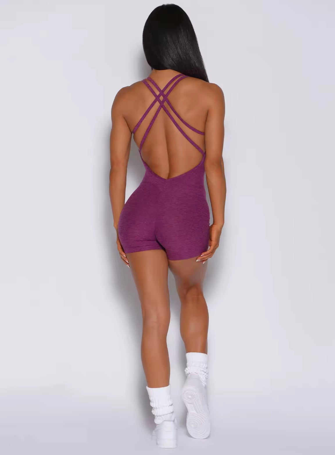 Active Stretch Bodysuit Purple