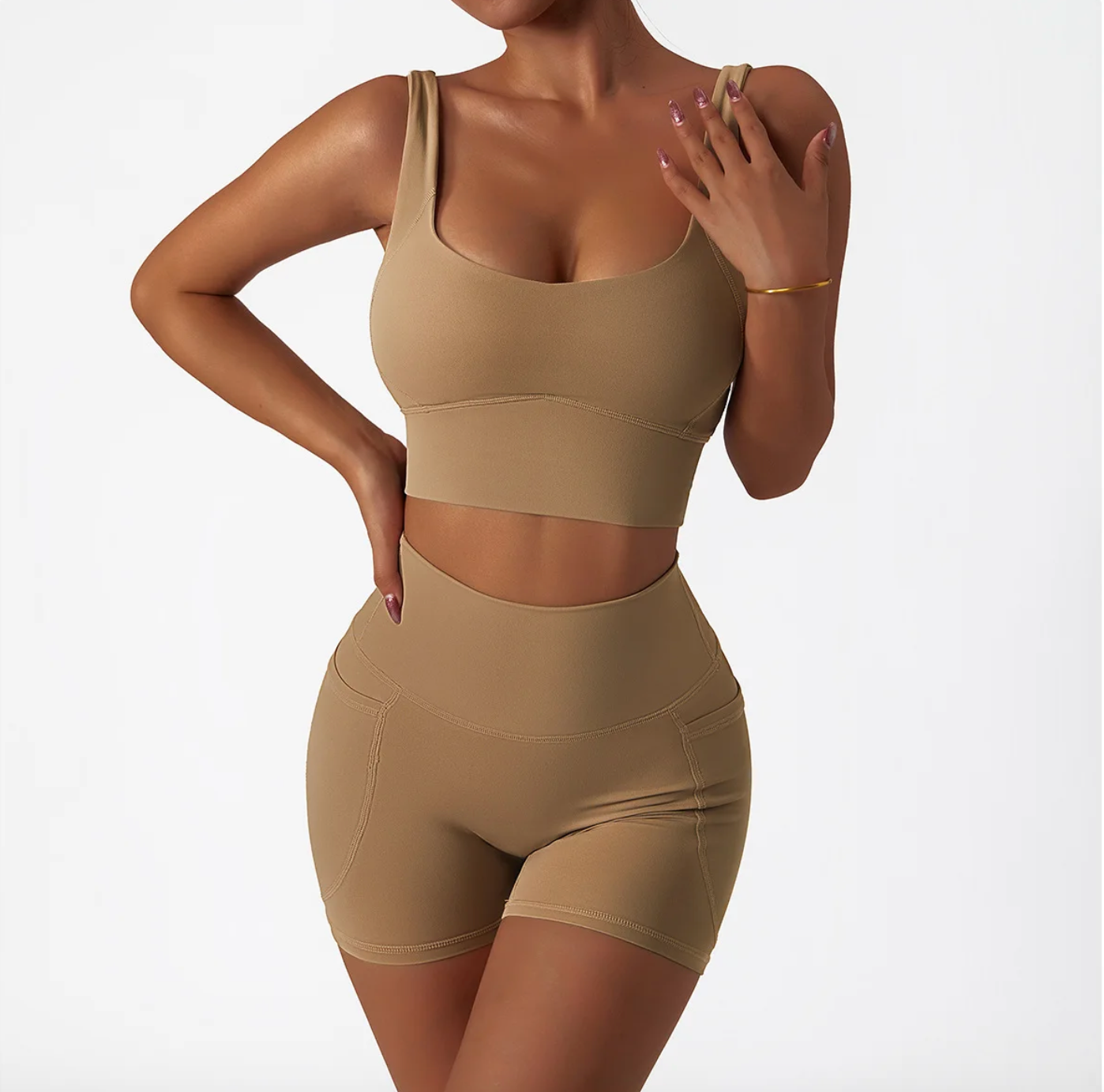 Sculpting Sports bra Khaki