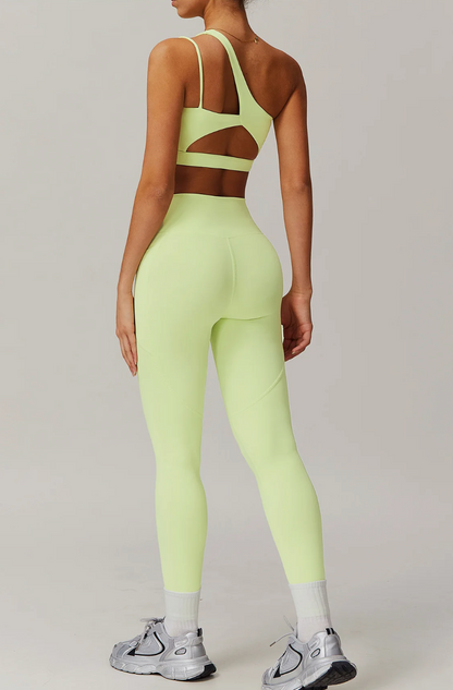 Sculpting Pocket Tights Light Green